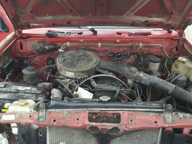 1N6ND11S0KC399930 - 1989 NISSAN D21 SHORT RED photo 7