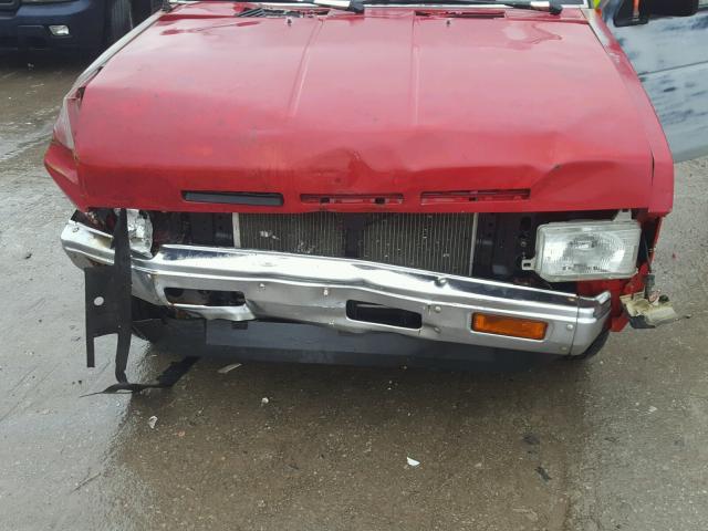 1N6ND11S0KC399930 - 1989 NISSAN D21 SHORT RED photo 9