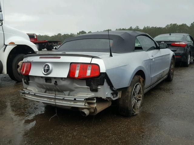 1ZVBP8EM9C5212723 - 2012 FORD MUSTANG SILVER photo 4