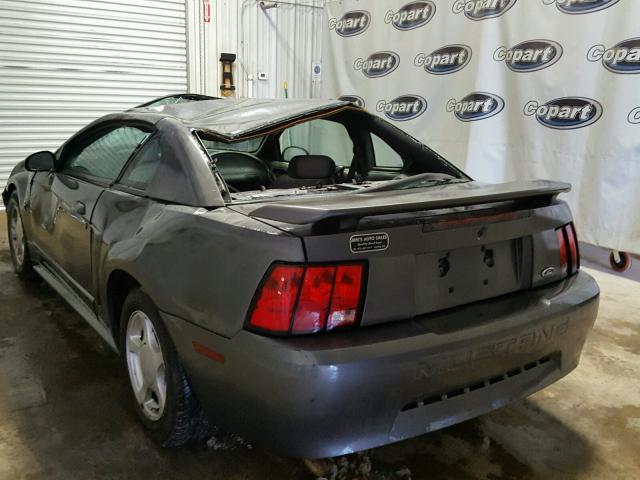 1FAFP40413F358991 - 2003 FORD MUSTANG GRAY photo 3