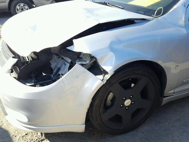 1G1AP11P067710588 - 2006 CHEVROLET COBALT SS SILVER photo 9