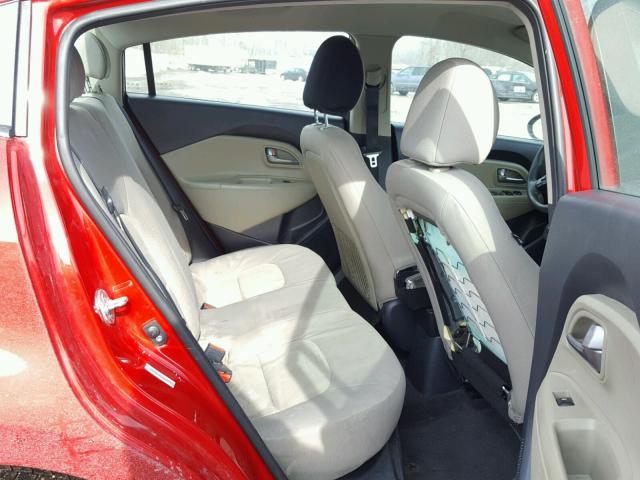 KNADM4A31E6385186 - 2014 KIA RIO LX Կարմիր լուսանկար 6