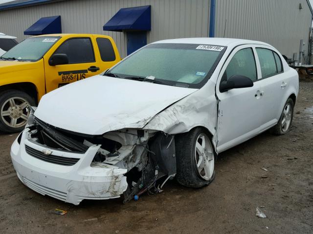 1G1AK55F277143793 - 2007 CHEVROLET COBALT LS WHITE photo 2