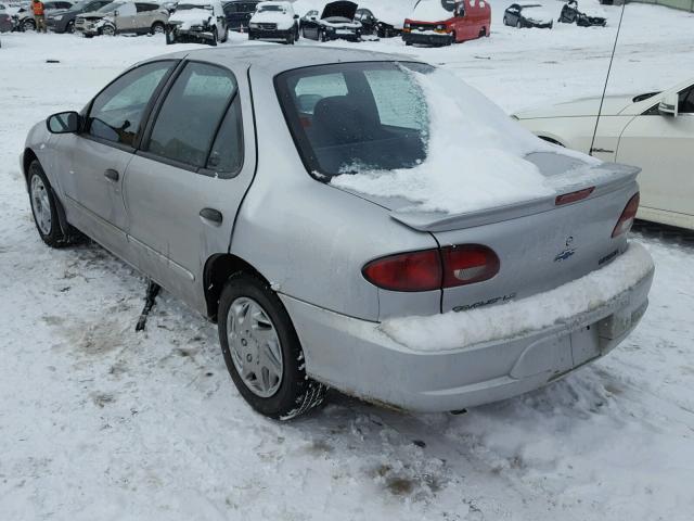 1G1JF5240Y7256182 - 2000 CHEVROLET CAVALIER L SILVER photo 3