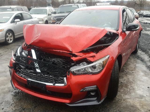 JN1FV7AR5JM480342 - 2018 INFINITI Q50 RED SP RED photo 2