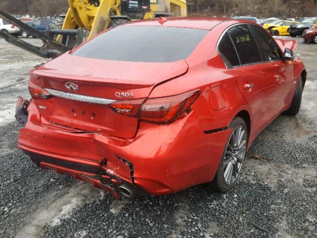 JN1FV7AR5JM480342 - 2018 INFINITI Q50 RED SP RED photo 4