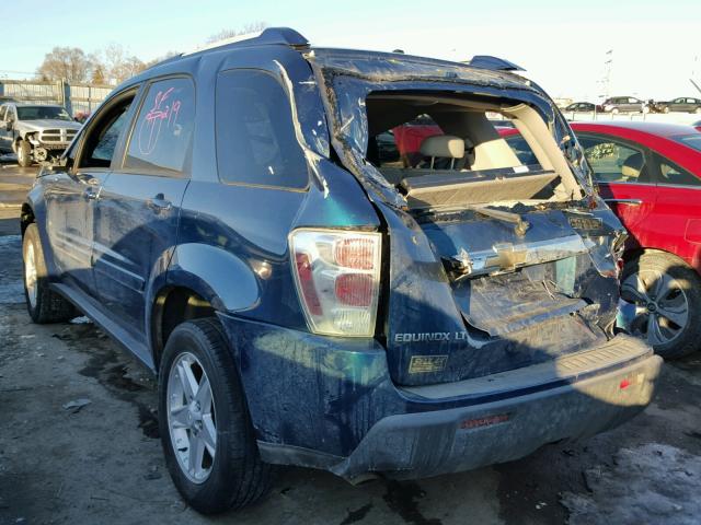 2CNDL73F566203656 - 2006 CHEVROLET EQUINOX LT BLUE photo 3