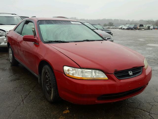 1HGCG2243WA021496 - 1998 HONDA ACCORD LX RED photo 1