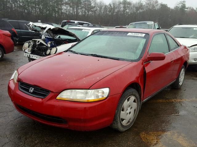 1HGCG2243WA021496 - 1998 HONDA ACCORD LX RED photo 2