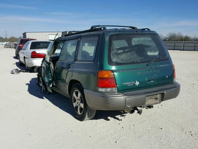 JF1SF6555XH719695 - 1999 SUBARU FORESTER S GREEN photo 3