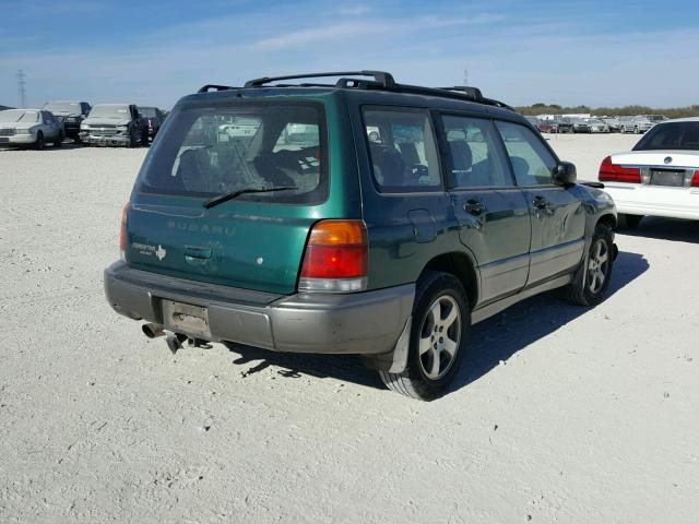 JF1SF6555XH719695 - 1999 SUBARU FORESTER S GREEN photo 4