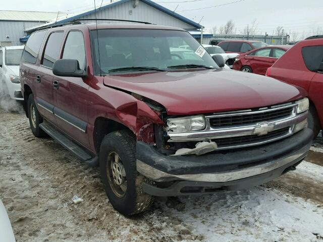 1GNEC16Z52J114606 - 2002 CHEVROLET SUBURBAN C MAROON photo 1