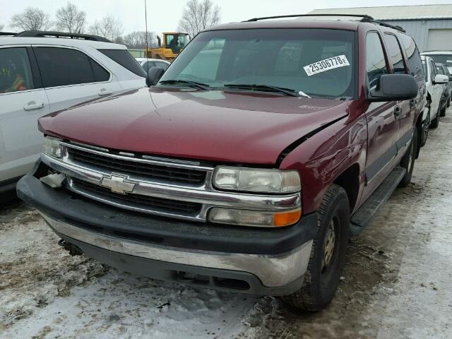 1GNEC16Z52J114606 - 2002 CHEVROLET SUBURBAN C MAROON photo 2