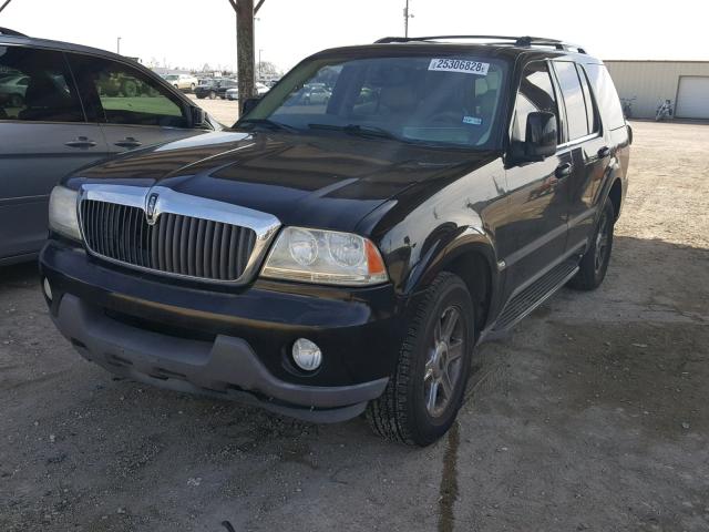 5LMEU68H54ZJ44032 - 2004 LINCOLN AVIATOR BLACK photo 2