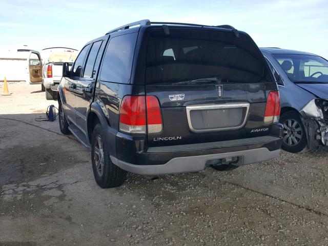 5LMEU68H54ZJ44032 - 2004 LINCOLN AVIATOR BLACK photo 3