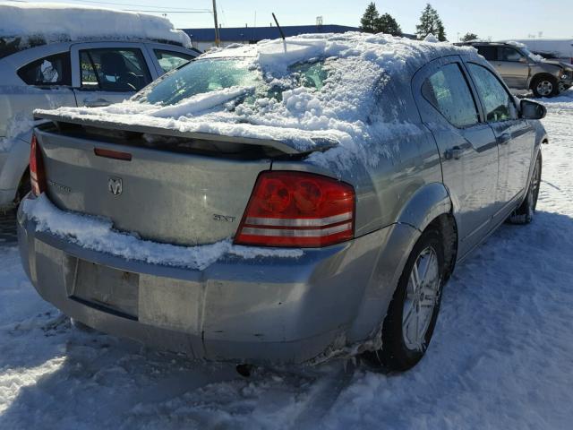 1B3LC56K58N265720 - 2008 DODGE AVENGER SX SILVER photo 4