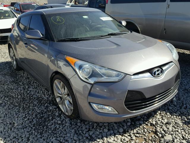 KMHTC6AD4CU062535 - 2012 HYUNDAI VELOSTER B CHARCOAL photo 1