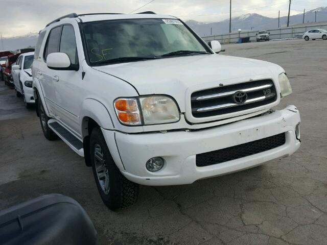 5TDBT48A53S155326 - 2003 TOYOTA SEQUOIA LI WHITE photo 1