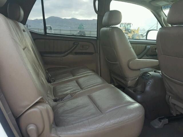 5TDBT48A53S155326 - 2003 TOYOTA SEQUOIA LI WHITE photo 6