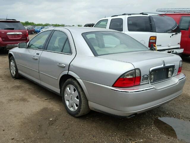 1LNHM86S04Y642722 - 2004 LINCOLN LS SILVER photo 3