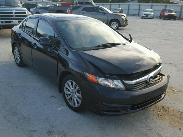 2HGFB2F84CH521558 - 2012 HONDA CIVIC EX BLACK photo 1