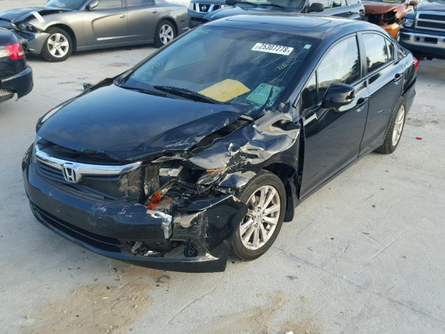 2HGFB2F84CH521558 - 2012 HONDA CIVIC EX შავი ფოტო 2