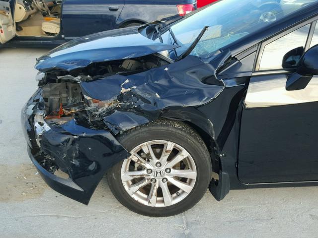 2HGFB2F84CH521558 - 2012 HONDA CIVIC EX შავი ფოტო 9