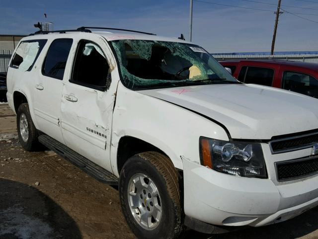 1GNSKJE76CR318596 - 2012 CHEVROLET SUBURBAN K WHITE photo 9