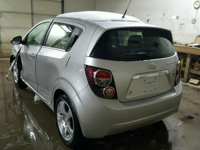 1G1JE6SB6D4229801 - 2013 CHEVROLET SONIC LTZ SILVER photo 3