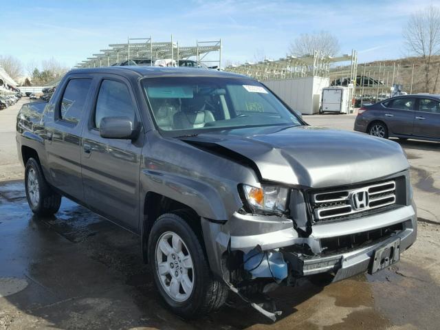 2HJYK16507H534042 - 2007 HONDA RIDGELINE GRAY photo 1