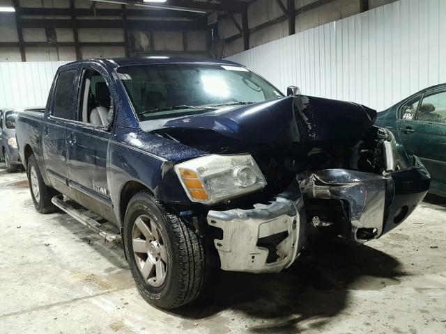 1N6BA07A07N212427 - 2007 NISSAN TITAN XE BLUE photo 1