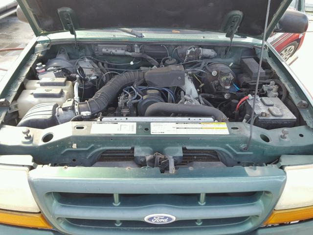 1FTYR10C0XPA53002 - 1999 FORD RANGER GREEN photo 7