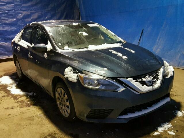 3N1AB7AP5HL670163 - 2017 NISSAN SENTRA S BLUE photo 1