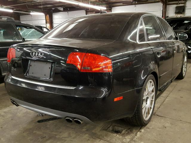 WAUGL78E76A037643 - 2006 AUDI S4 QUATTRO BLACK photo 4