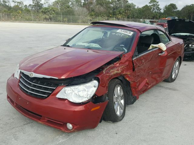 1C3BC6EV5AN147544 - 2010 CHRYSLER SEBRING LI RED photo 2