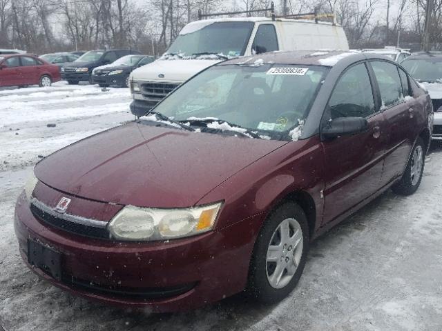 1G8AJ52F63Z105720 - 2003 SATURN ION LEVEL BURGUNDY photo 2