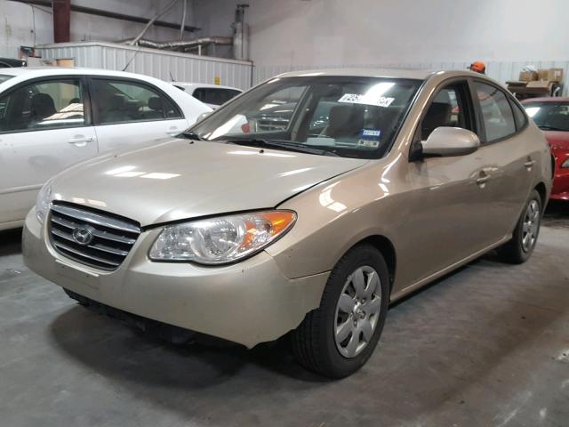 KMHDU46D37U207536 - 2007 HYUNDAI ELANTRA GL GOLD photo 2