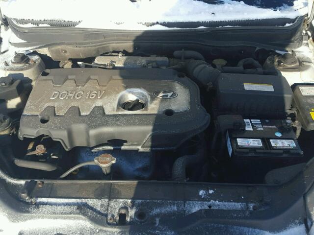 KMHCN35C07U012263 - 2007 HYUNDAI ACCENT BAS SILVER photo 7