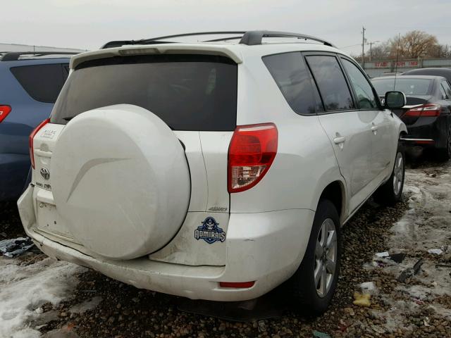 JTMBD31V385211135 - 2008 TOYOTA RAV4 LIMIT WHITE photo 4