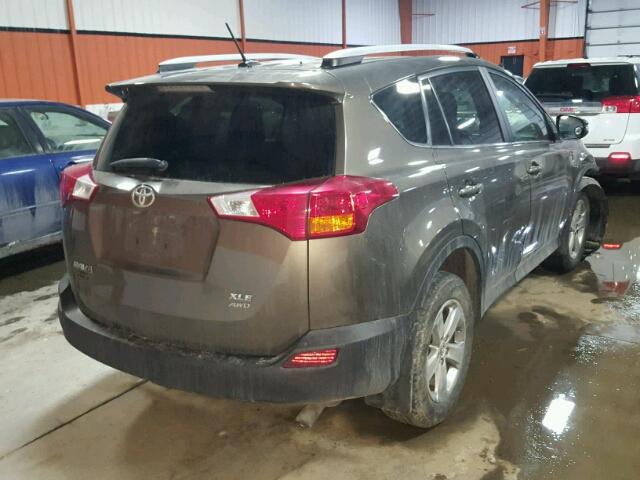 2T3RFREV7FW244201 - 2015 TOYOTA RAV4 XLE BROWN photo 4