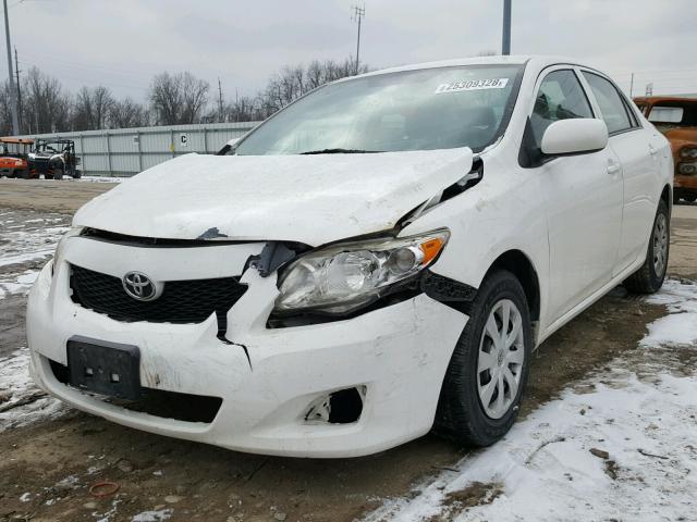 2T1BU4EE5AC279655 - 2010 TOYOTA COROLLA BA WHITE photo 2