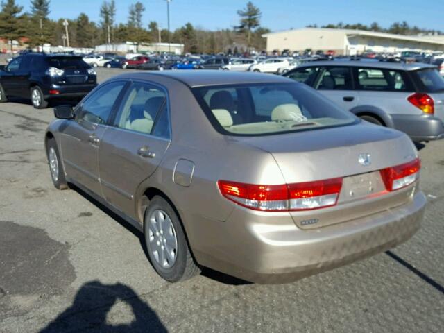 1HGCM56354A173255 - 2004 HONDA ACCORD LX TAN photo 3