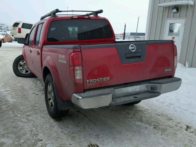 1N6AD07W06C412670 - 2006 NISSAN FRONTIER C RED photo 3