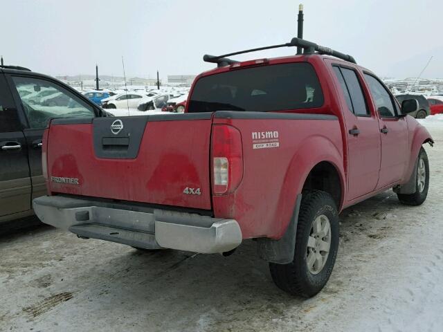 1N6AD07W06C412670 - 2006 NISSAN FRONTIER C RED photo 4