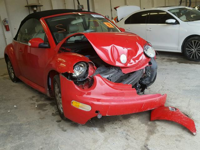 3VWCM31Y05M364881 - 2005 VOLKSWAGEN NEW BEETLE 红色 照片 1