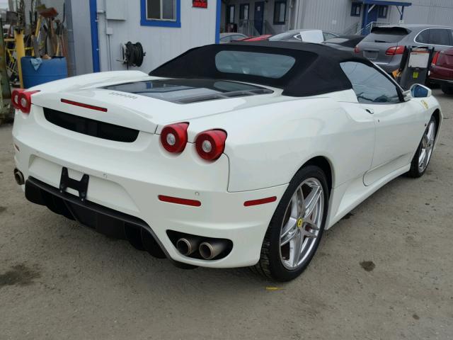 ZFFEW59AX70152179 - 2007 FERRARI F430 SPIDE WHITE photo 4