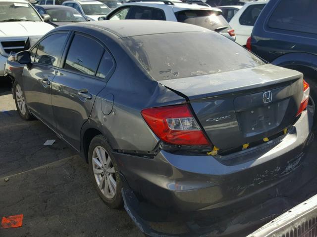 2HGFB2F86CH521223 - 2012 HONDA CIVIC EX 灰色 照片 3