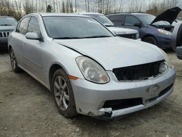 JNKCV51FX6M604721 - 2006 INFINITI G35 SILVER photo 1