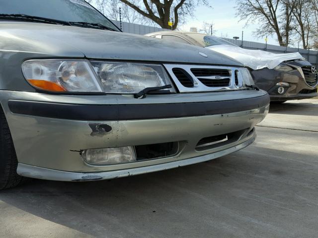 YS3DF58K522030498 - 2002 SAAB 9-3 SE GREEN photo 9