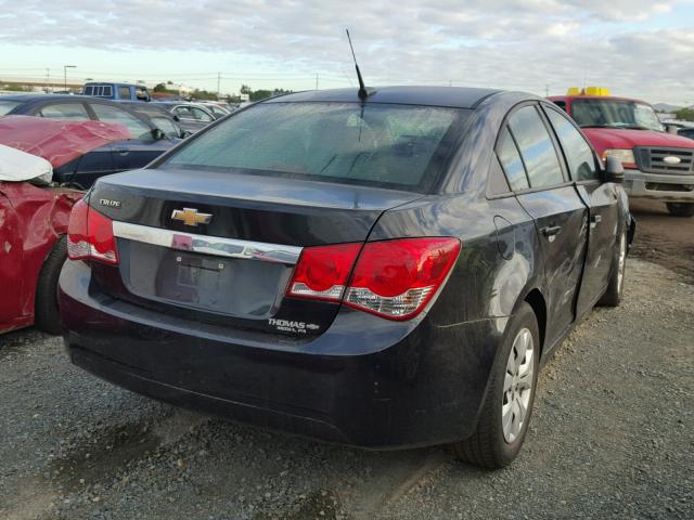 1G1PA5SG0D7226595 - 2013 CHEVROLET CRUZE LS BLACK photo 4